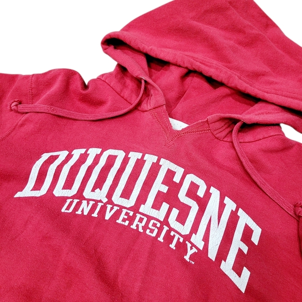 Vintage Duquesne University Red Hoodie Sweatshirts Top Size: Large